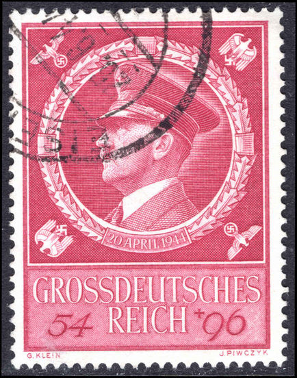 Third Reich 1944 Hitlers Birthday fine used.