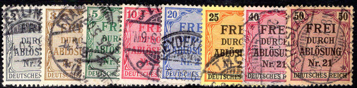 Germany 1903 official set fine used.