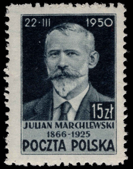 Poland 1950 Julian Marchlewski perf 11½ lightly mounted mint.