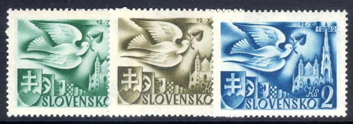 Slovakia 1942 European Postal Congress lightly mounted mint.