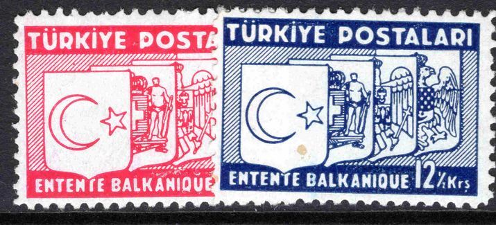 Turkey 1937 Balkan Entente unmounted mint.