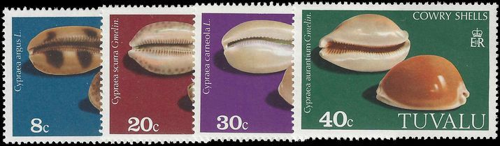Tuvalu 1980 Cowrie Shells unmounted mint.