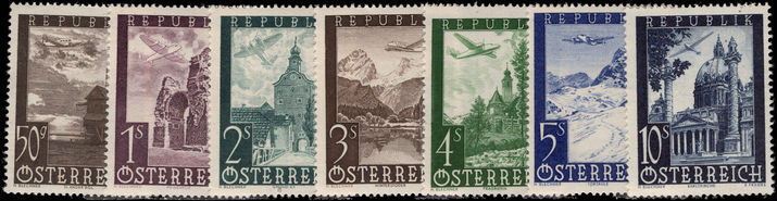Austria 1947 Air set unmounted mint.