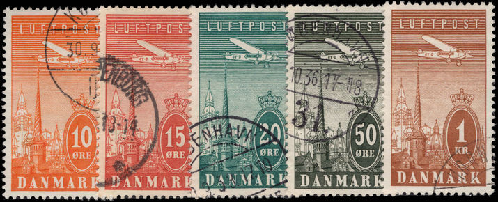 Denmark 1934 Air set fine used.
