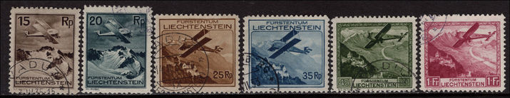 Liechtenstein 1930 air set very fine used.