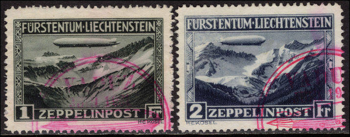 Liechtenstein 1931 Zeppelin set very fine used.