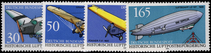 Germany 1991 Historic Mail Aircraft unmounted mint.