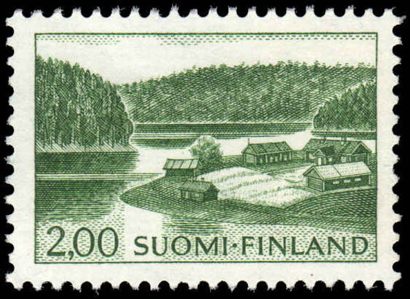 Finland 1963-75 2m Country house by lake unmounted mint.