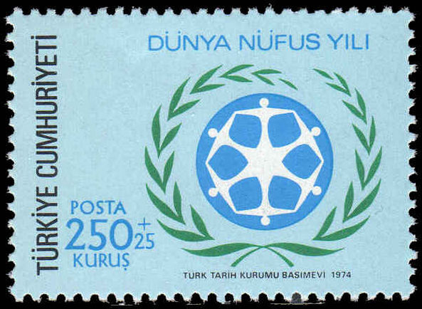 Turkey 1974 World Population Year unmounted mint.