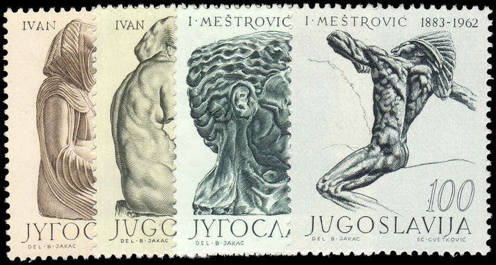 Yugoslavia 1963 Sculptures by Ivan Mestrovic unmounted mint.