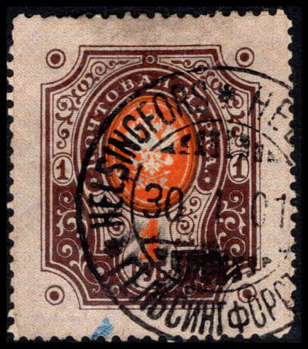 Finland 1891-97 1r orange and brown fine used.