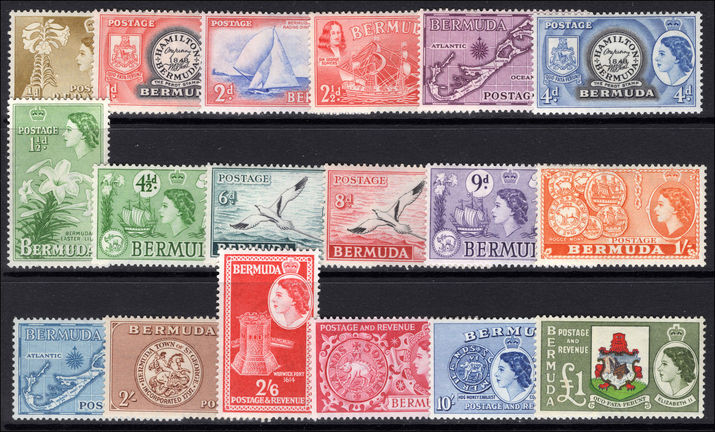 Bermuda 1953-62 set lightly mounted mint.
