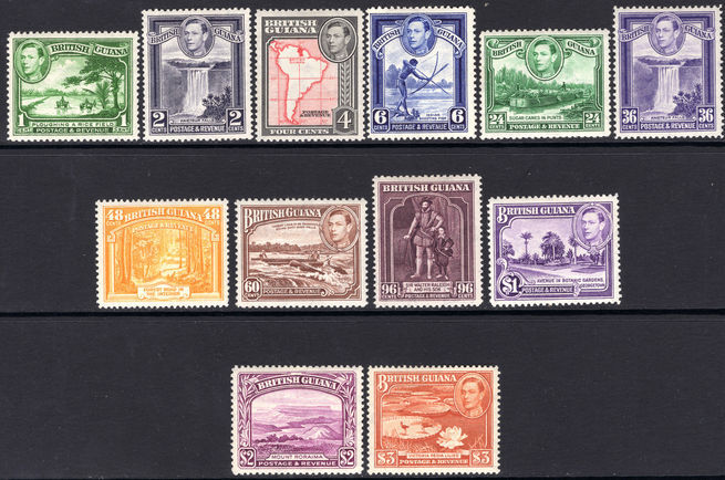 British Guiana 1938-52 set mounted mint.