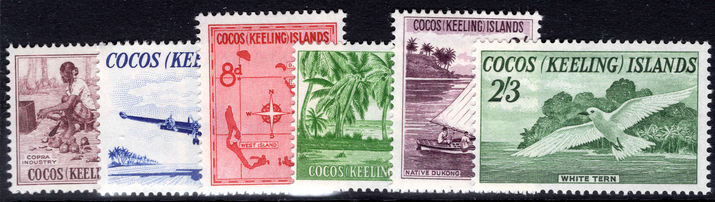 Cocos (Keeling) Islands 1963 set unmounted mint.