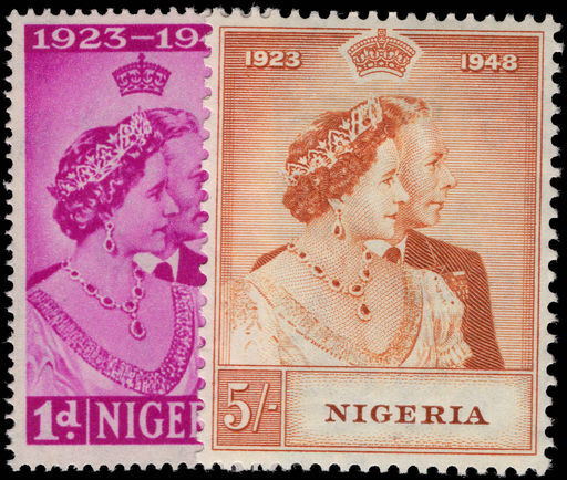 Nigeria 1948 Royal Silver Wedding unmounted mint.