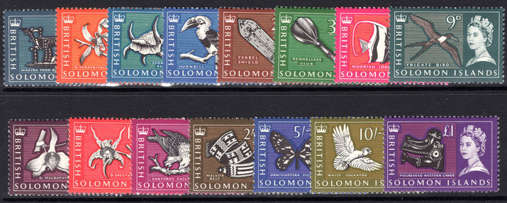 British Solomon Islands 1965 set lightly mounted mint.