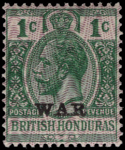 British Honduras 1915-16 1c mounted mint.