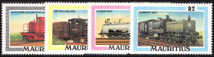 Mauritius 1979 Railway Locomotives unmounted mint.