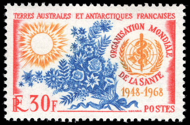 FSAT 1968 World Health Organisation unmounted mint.