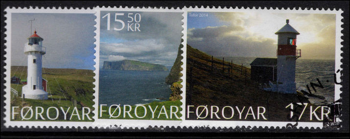 Faroe Islands 2014 Lighthouses fine used.