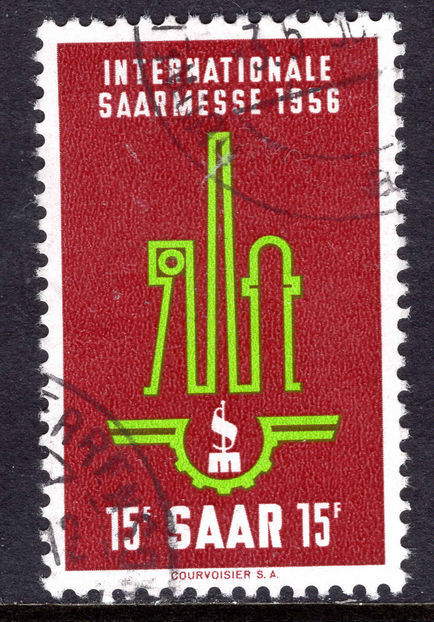 Saar 1956 Saar Fair fine used.