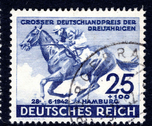 Third Reich 1942 Hamburg Derby fine used.