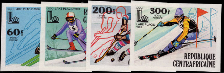 Central African Republic 1979 Winter Olympics imperf unmounted mint.
