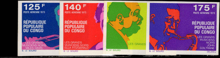 Congo Brazzaville 1973 Famous Negro Musicians imperf unmounted mint.