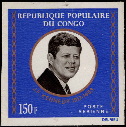 Congo Brazzaville 1973 JFK imperf unmounted mint.