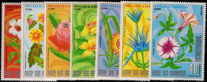 Equatorial Guinea 1976 Flowers from Australia and Oceania unmounted mint.