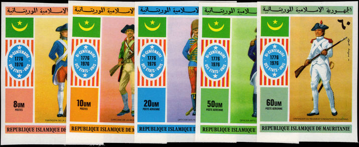 Mauritania 1976 American Revolution imperf unmounted mint.