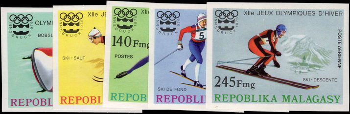 Malagasy 1975 Winter Olympics set imperf unmounted mint.