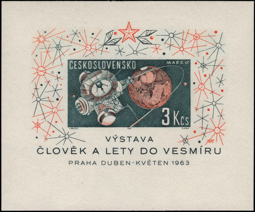 Czechoslovakia 1963 Space Research souvenir sheet unmounted mint.