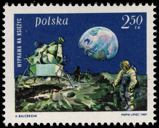 Poland 1969 First Man on the Moon unmounted mint.