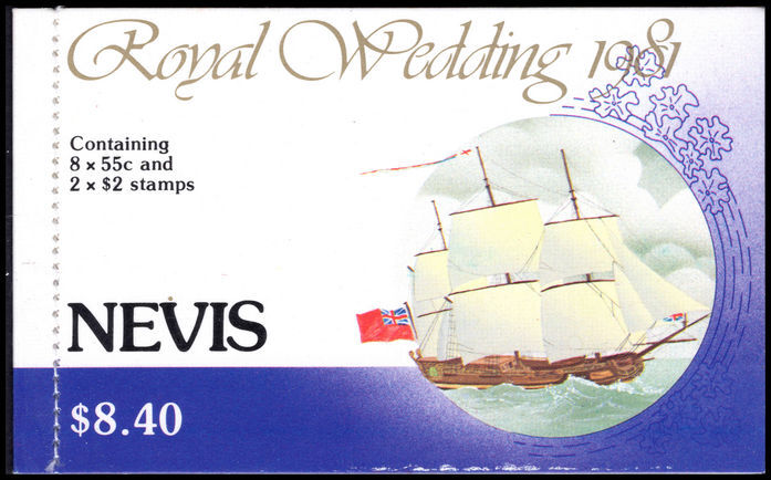 Nevis 1981 Royal Wedding booklet unmounted mint.