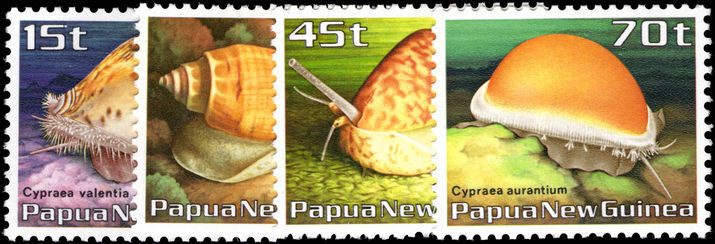 Papua New Guinea 1986 Seashells unmounted mint.