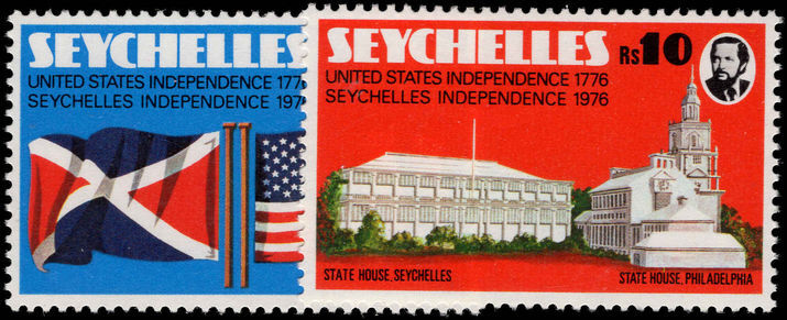 Seychelles 1976 American Revolution unmounted mint.