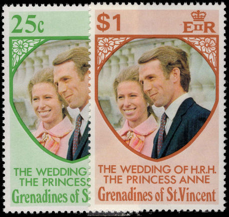 St Vincent Grenadines 1973 Royal Wedding unmounted mint.