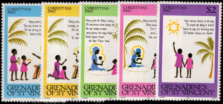St Vincent Grenadines 1980 Christmas unmounted mint.
