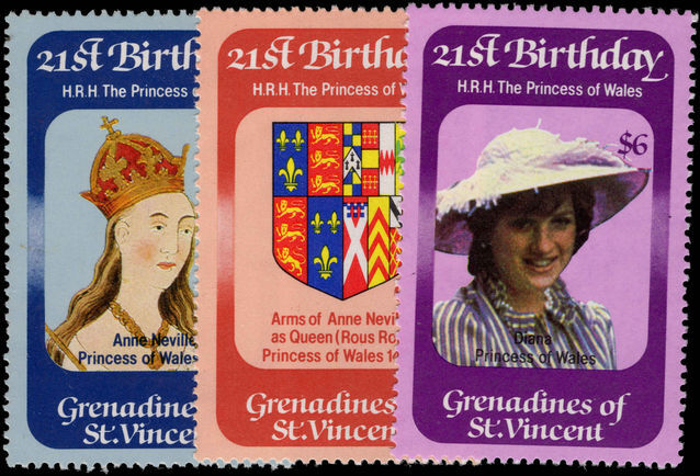 St Vincent Grenadines 1982 Princess of Wales Birthday unmounted mint.