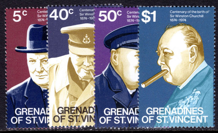 St Vincent Grenadines 1974 Birth Centenary of Sir Winston Churchill unmounted mint.