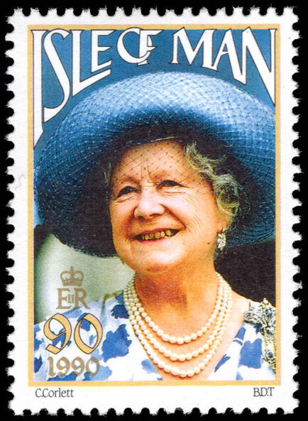 Isle of Man 1990 90th Birthday of Queen Elizabeth the Queen Mother unmounted mint.