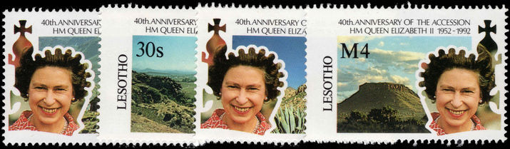 Lesotho 1992 Accession of Queen Elizabeth unmounted mint.