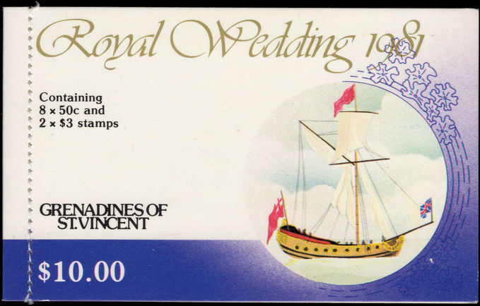 St Vincent Grenadines 1981 Royal Wedding booklet unmounted mint.