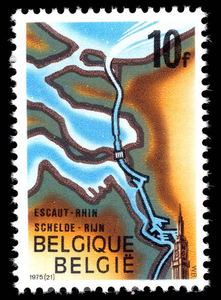 Belgium 1975 Opening of Rhine-Scheldt Canal unmounted mint.