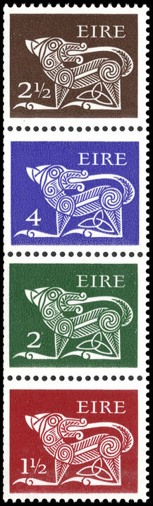 Ireland 1971-75 10p coil strip unmounted mint.