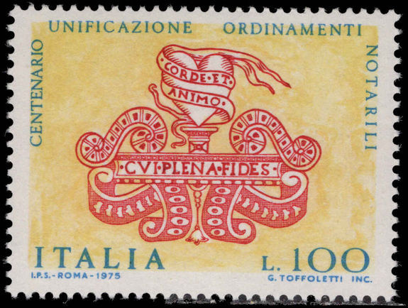 Italy 1975 Unification of Italian Law unmounted mint.