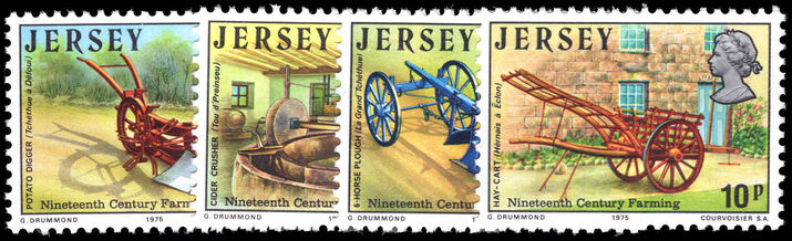 Jersey 1975 19th-century Farming unmounted mint.