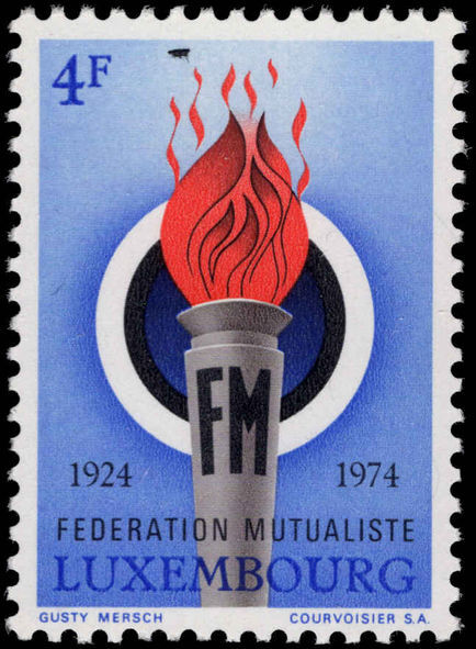 Luxembourg 1974 Mutual Assurance unmounted mint.