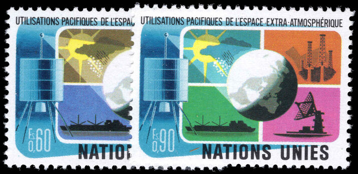 Geneva 1975 Peaceful Uses of Outer Space unmounted mint.